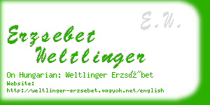 erzsebet weltlinger business card